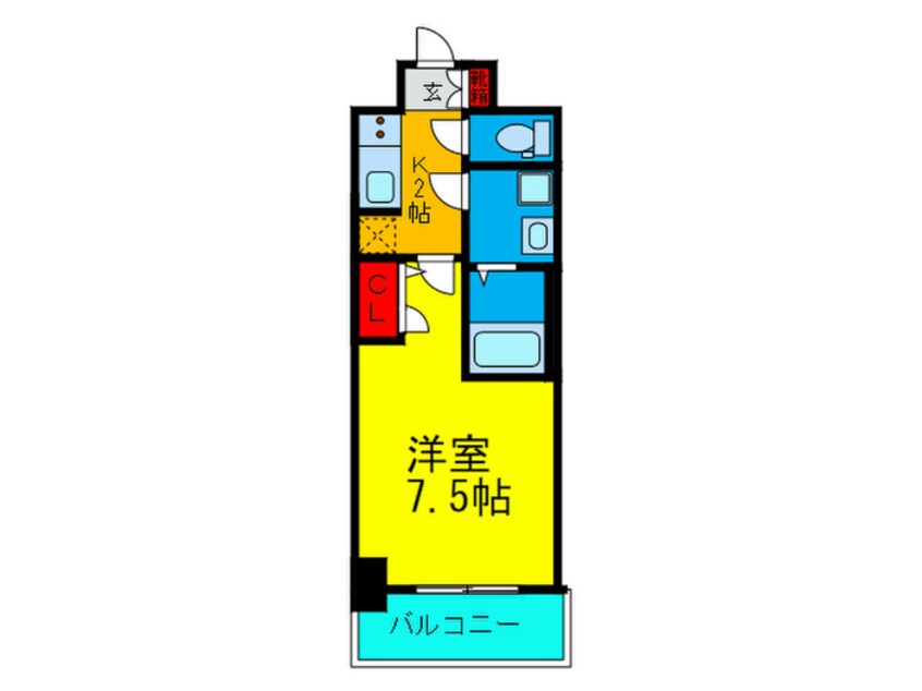 間取図 ｻﾑﾃｨ夕凪LUKSUS(804)