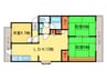 サンリョウハイツ 3LDKの間取り