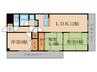 エルシティ伏見桃山　503号 3LDKの間取り