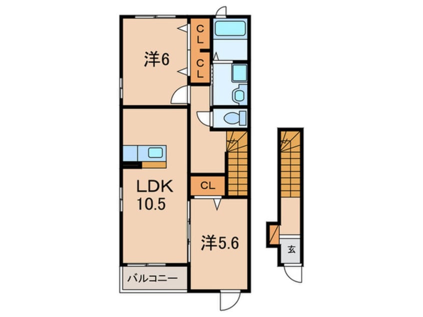 間取図 コンソラーレB