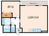アバントコート明石 1LDKの間取り