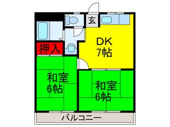 間取図 リバーサイドマンション・レオ