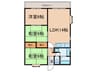 ベルシオン芦屋 3LDKの間取り