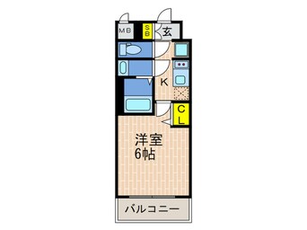 間取図 ｴｽﾃﾑｺｰﾄ神戸ｸﾞﾗﾝｽﾀｲﾙ(1305)