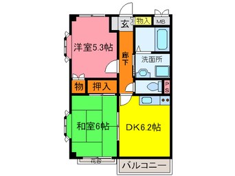 間取図 ベルビィ－ＫＥＮＺＯＵ