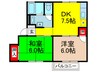ロイヤルハイツ 2DKの間取り