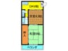 ナガタビル 2DKの間取り
