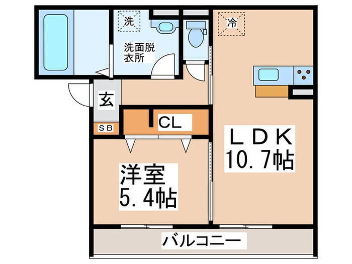 間取り図 D-roomフォルチェ