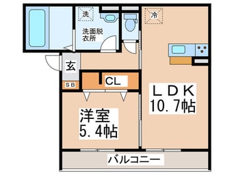 間取図 D-roomフォルチェ