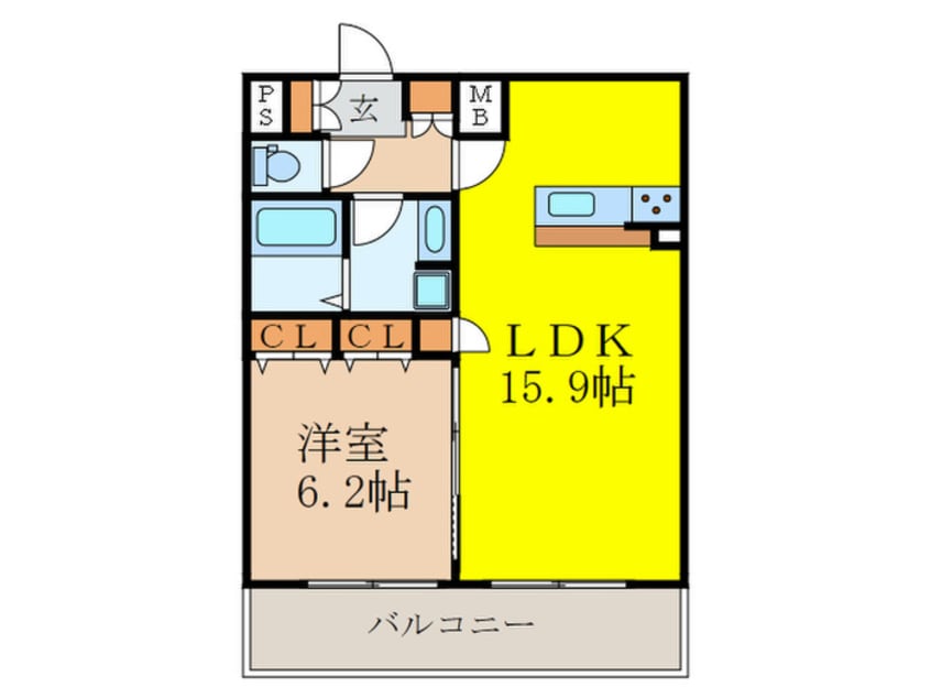 間取図 プレサンス新大阪クレスタ(1304)