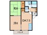 キャッスルハイツ 2DKの間取り