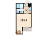 芦屋セントラル 1Kの間取り