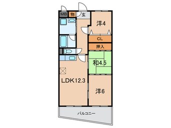 間取図 カルム六甲