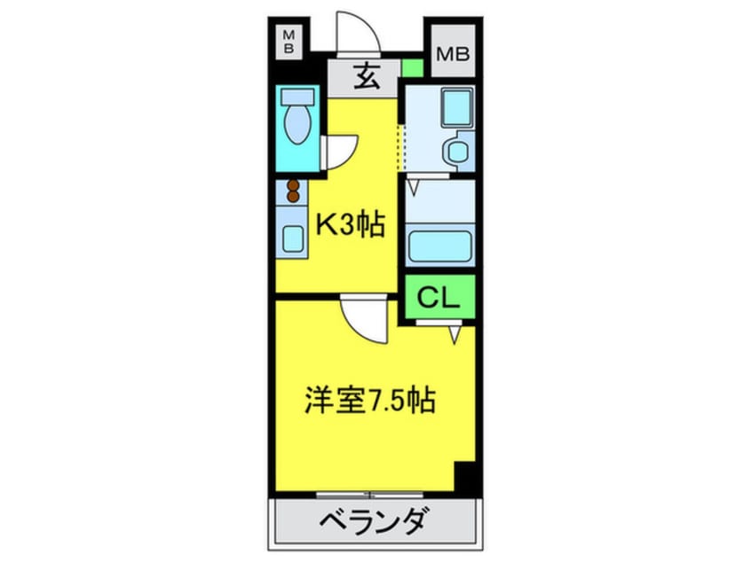 間取図 サザンクレスト七道