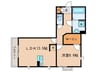 Ｂｉａｎｃａ垂水 1LDKの間取り