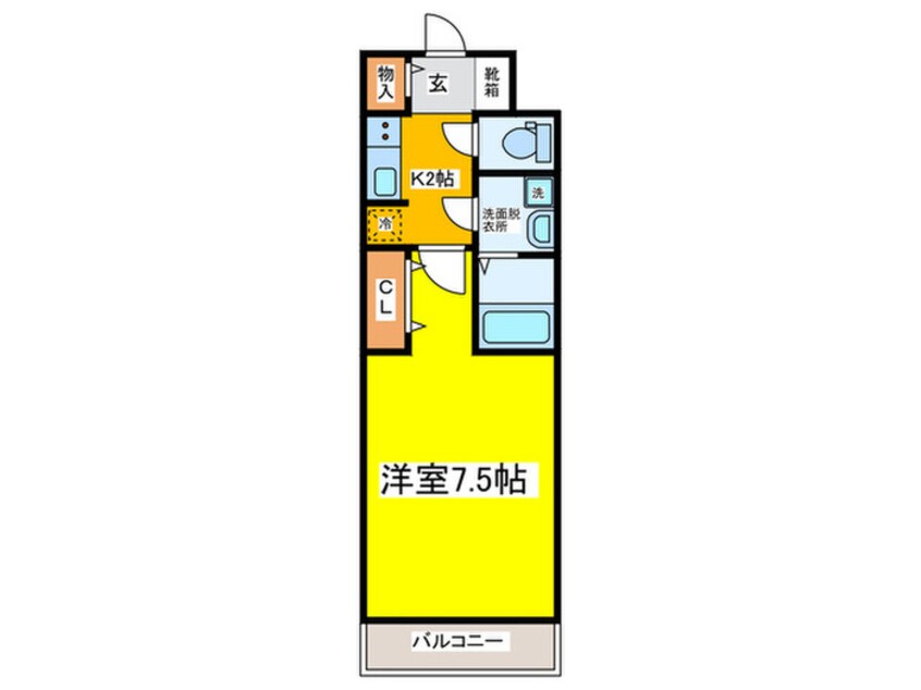 間取図 Ｓ－ＲＥＳＩＤＥＮＣＥ堺市駅前