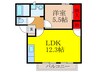 モダニティ室町 1LDKの間取り