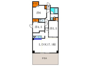 間取図 GrandEterna京大正門前