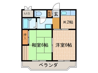 間取図 サン兵庫（C）