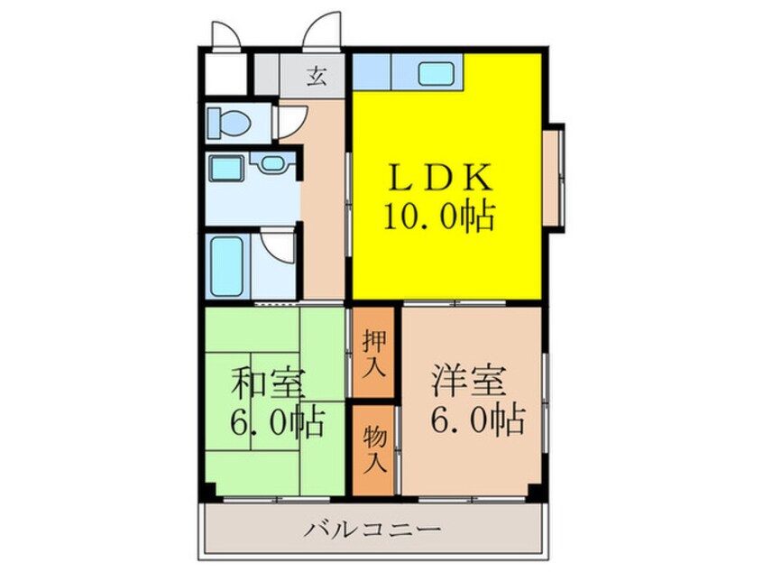 間取図 ｱﾋﾞﾀ昭和