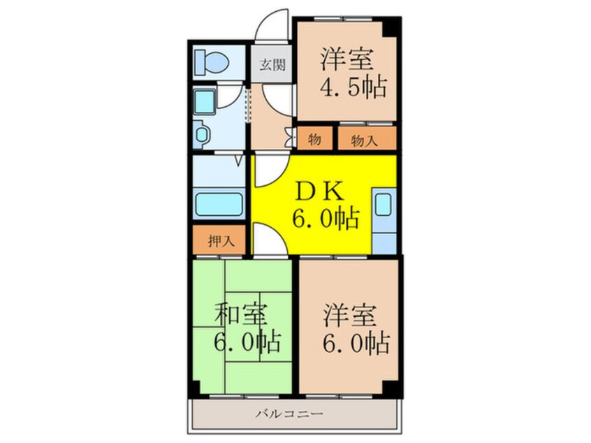 間取図 ｱﾋﾞﾀ昭和