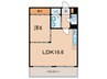 甲南ドエル御影（311） 1LDKの間取り