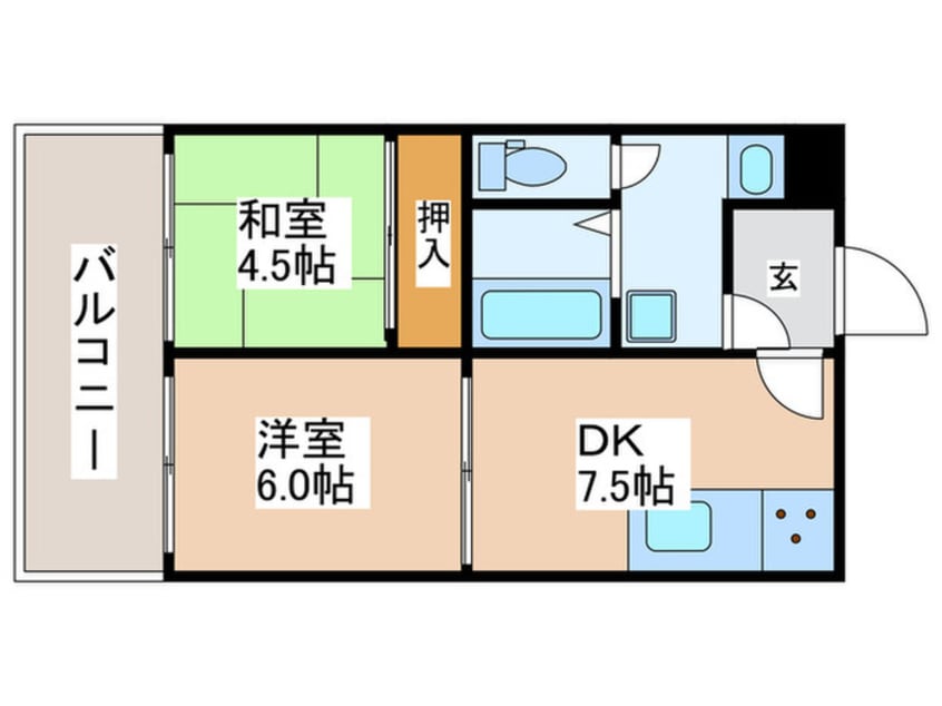 間取図 龍氏ビル２