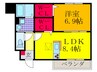 ソシア２５ 1LDKの間取り