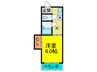 ひらかたパークマンション 1Kの間取り