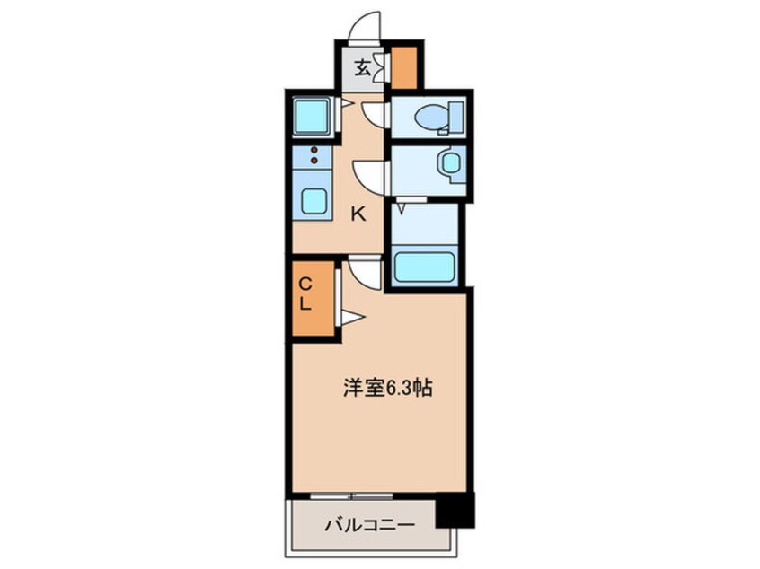 間取図 プレサンス梅田東アルファ(1004)