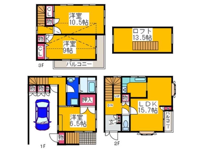 間取図 野本邸