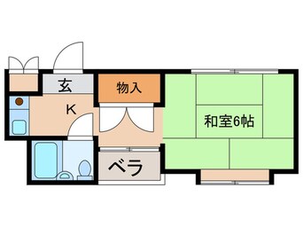 間取図 ﾛﾋﾞﾝﾊｲﾂ外川