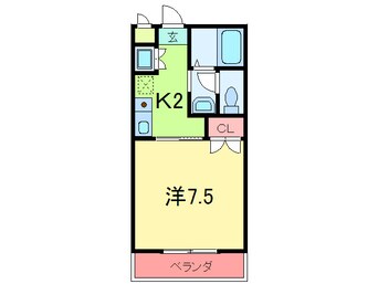間取図 ベルファ－ム甲子園