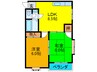 ﾌﾞﾗｳﾝﾏﾝｼｮﾝ小西 2LDKの間取り