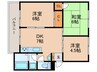 コ－ポ前田 3DKの間取り