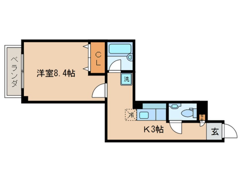 間取図 プラネシア星の子山科駅前