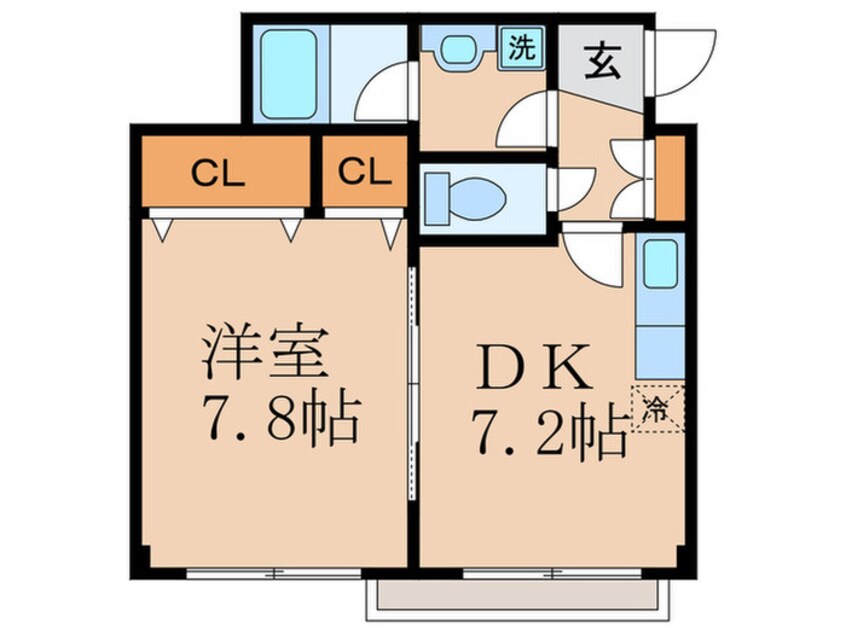 間取図 プラネシア星の子山科駅前