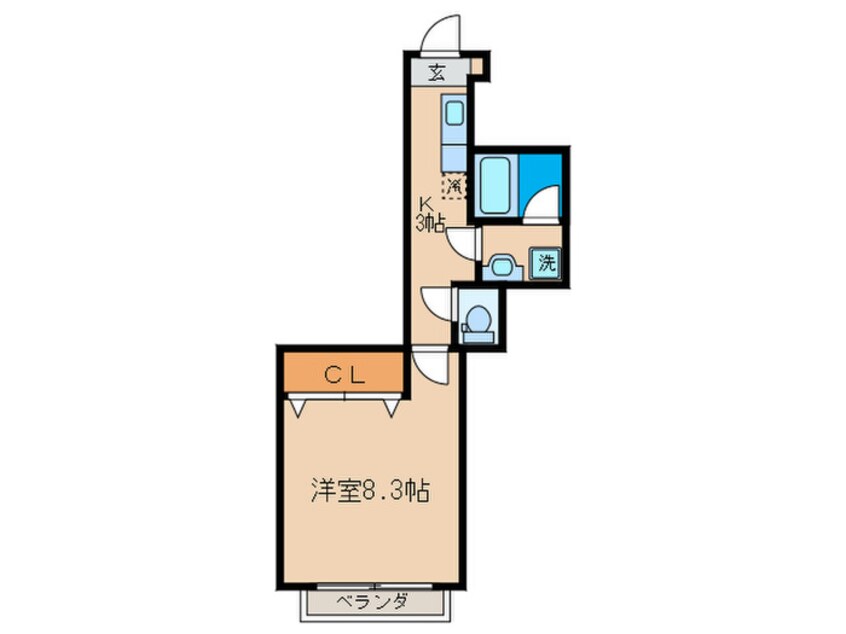 間取図 プラネシア星の子山科駅前