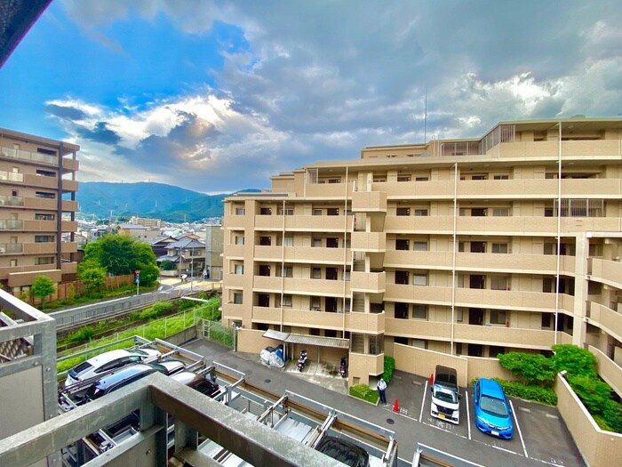 室内からの展望 プラネシア星の子山科駅前