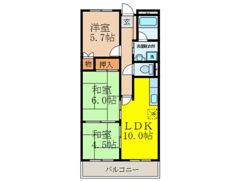 間取図 ハイツイレブン