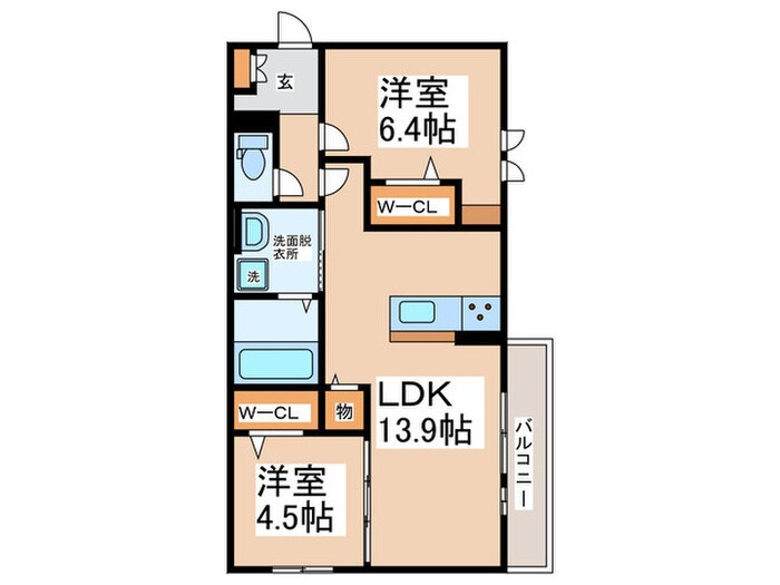 間取り図 GRANDEL　Ｂ棟