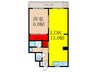 神田マンション 1LDKの間取り