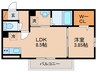 エスパス・ド・ゼン草津町 1LDKの間取り