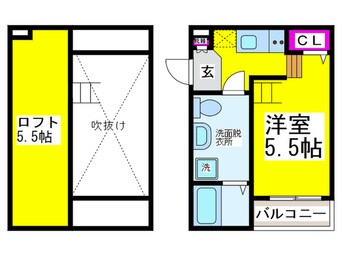 間取図 フェリオ北清水