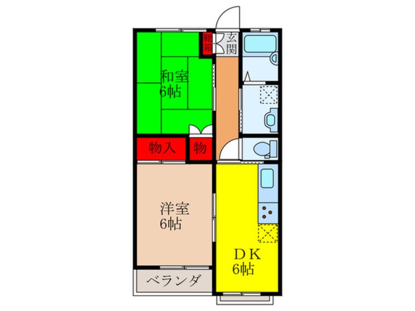 間取図 ＦＫハイツ桃園