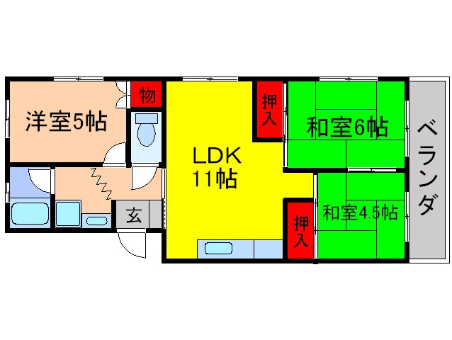 間取り図 第一石田マンション