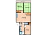 第一石田マンション 3LDKの間取り