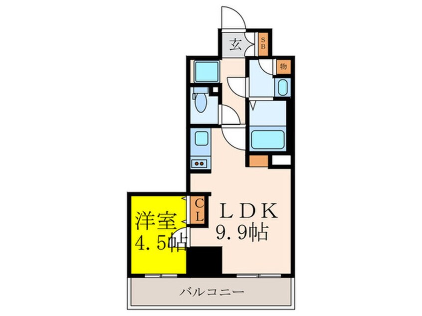 間取図 TOPAZ江坂
