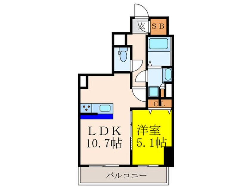 間取図 TOPAZ江坂