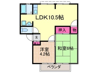 間取図 サンライフ岡田